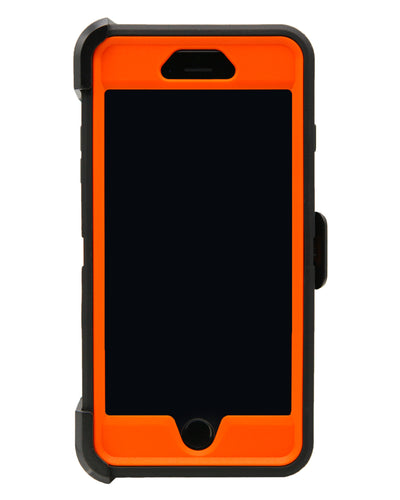 WallSkiN Turtle Series Cases for iPhone 6 / iPhone 6S (Only) Full Body Protection with Kickstand & Holster - Pinus (Tree Bough/Orange)