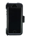 WallSkiN Turtle Series Cases for iPhone 5/5S/5SE (Only) Full Body Protection with Kickstand & Holster - Shadow (Black/Black)