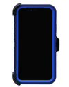WallSkiN Turtle Series Cases for iPhone X (Only) Tough Protection with Kickstand & Holster - Midnight (Navy Blue/Blue)