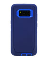 WallSkiN Turtle Series Cases for Samsung Galaxy S8 (Only) Tough Protection with Kickstand & Holster - Midnight (Navy Blue/Blue)