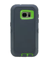 WallSkiN Turtle Series Cases for Samsung Galaxy S7 (Only) Tough Protection with Kickstand & Holster - The Oxbow (Dark Grey/Green)