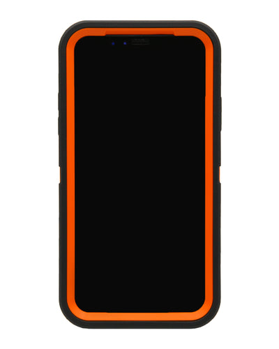 WallSkiN Turtle Series Cases for iPhone X (Only) Tough Protection with Kickstand & Holster - Pinus (Tree Bough/Orange)