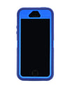 WallSkiN Turtle Series Cases for iPhone 5/5S/5SE (Only) Full Body Protection with Kickstand & Holster - Midnight (Navy Blue/Blue)